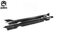 Nouvelles jupes latérales et lèvres de pare-chocs en fibre de carbone style SQ pour BMW Série 4 G22 2021-2023 – Protection et décoration à visser
