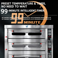 3 Decks 6 Bakplaten Commerciële Professionele Digitale 380V Nieuwe Elektrische Deck Oven Grote Capaciteit Enkel/Dubbeldekken Bakoven voor Hotels