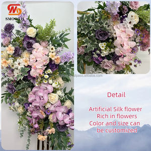 SMOOTH Hot Sale Artificial <b>Silk</b> Rose Wedding Table Centerpiece <b>Flower</b> Arrangement 1.8-2.4m Broken Asymmetric Design - Product Image 2