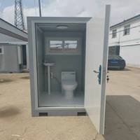 Toilettes portables modernes en conteneur, couleur personnalisée, pour usage en parc, toilettes portables standard en panneaux sandwich