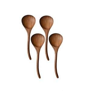 Ensemble de 4 cuillères en bois de qualité supérieure, taille et forme personnalisées, ensemble de couverts au meilleur prix - Product Image 1