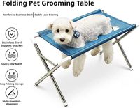Chaise de bain robuste pour animaux de compagnie, pliable, en acier inoxydable, support de bain pour chien et chat, chaise de douche, hamac de toilettage pour chien et chat