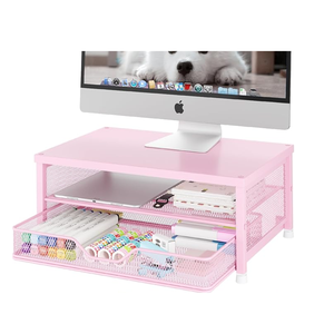 Organizador de Escritorio y Accesorios, Soporte Elevador para Monitor de Computadora con Cajón y 2 Portaplumas - Product Image 4