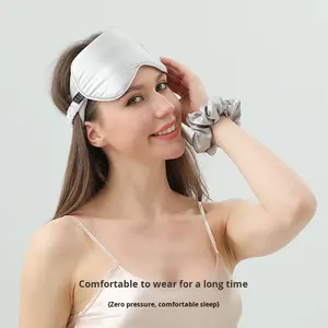 Mascherine per Occhi in Seta Naturale al 100% con Cinturino Regolabile per Dormire, Morbida e Liscia Mascherina in Seta di Gelso per Uomini e Donne - Product Image 2