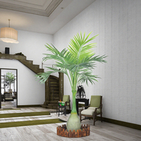 Décoration d'intérieur d'hôtel Plante artificielle élégante en forme de cocotier artificiel en forme de bouteille