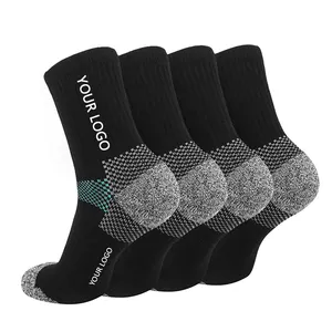 Chaussettes de sport avec logo personnalisé, chaussettes de Compression pour femmes et hommes, Support pour la course athlétique