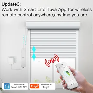 Zigbee thông minh DIY cơ giới Rèm cuốn/Shades tuya cuộc sống thông minh App kiểm soát <span class=keywords><strong>Google</strong></span> nhà Alexa điều khiển bằng giọng nói 1 năm ổ đĩa nhựa - Product Image 4