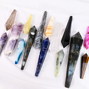 Venta al por mayor de tallado manual de alta calidad, piedra de energía natural, material mixto, porra o decoración - Product Image 2