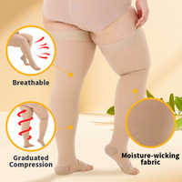 Chaussettes de compression mi-mollet pour hommes et femmes 20-30 mmHg, bas médicaux pour varices avec logo sur le corps et le bord du bas