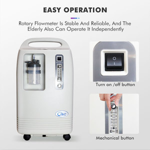 Concentrateur d'<span class=keywords><strong>oxygène</strong></span> OLIVE PSA 5 litres à usage hospitalier à domicile 10lpm double concentrateur d'<span class=keywords><strong>oxygène</strong></span> de qualité médicale avec nébuliseur - Product Image 4