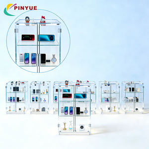 Vitrine en acrylique transparente de haute qualité, sur mesure, extra large, pour comptoir, anti-poussière, verrouillable, pour figurines de collection - Product Image 1