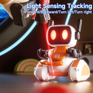 Regalo di compleanno per bambini giocattoli Robot intelligenti elettrici gioco interattivo 2.4ghz telecomando piccolo a infrarossi Tracking Robot con luce - Product Image 3