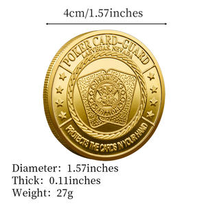 Koin Peringatan Berlapis Perak dengan Cetak UV Stock Ace King - Desain Kustom Hadiah Kenang-kenangan untuk Pelindung Kartu Poker Las Vegas - Product Image 6