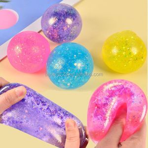 6CM Maltose Gold Glitter Stress <b>Ball</b> Squishy Toy Pearlescent Aurora Slow Rebound <b>Squeeze</b> Toy Syrup <b>Ball</b> for Stress Relief - Product Image 1