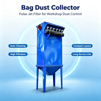 Nouveau dépoussiéreur industriel à filtre à poches, efficacité de 99 %, système de boîte à air personnalisable, éjecteur étoilé pour l'exploitation minière et le ciment