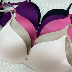 Sujetador Deportivo Inalámbrico SUHE para Mujer, Sin Costuras, Push-Up, Tirantes Ajustables, Cierre Trasero, Copa 3/4, Nailon, Comodidad Diaria, Sin Varillas - Product Image 5