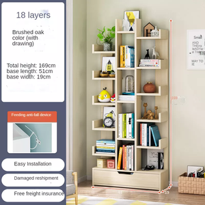 Giá sách hiện đại sáng tạo bằng gỗ, kệ sách thư viện, giá để tạp chí - Product Image 3