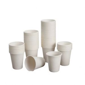 Vasos Desechables Biodegradables y Ecológicos de Bagazo de Caña de Azúcar con Impresión de Logotipo Personalizado - Product Image 1