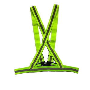 Cinturón de cintura reflectante de seguridad de color amarillo ajustable universal de alta visibilidad personalizado para motocicleta ciclismo correr - Product Image 4
