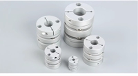 Connecteur de vis à double diaphragme, élastique, en forme de trèfle, à couple élevé, pour vis de commande de moteur pas à pas et servo-moteur