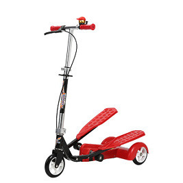 สกู๊ตเตอร์สามล้อสำหรับเด็กบิเพลน สีฟ้าและสีแดง ปรับความสูงได้ น้ำหนักเบา สำหรับเด็กอายุ 8-12 ปี - Product Image 4