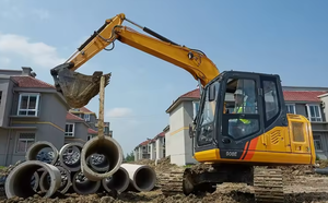 Nouvelle mini-excavatrice sur chenilles Liugong 908E de 8 tonnes, petite pelle hydraulique pour travaux municipaux, agricoles et aménagement paysager - Product Image 2
