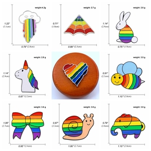 Sẵn Sàng Giao Hàng 35 Mẫu Thiết Kế Cờ Gay Pride Trâm Cài Huy Hiệu Pin Men Mềm Cầu Vồng Ve Áo Pin - Product Image 2