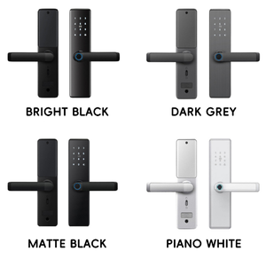 Serratura Intelligente per <span class=keywords><strong>Porta</strong></span> in Legno con Maniglia, Controllo WiFi e Bluetooth, Tastierino Numerico, Lettore di Carte e Impronte Digitali, Compatibile con App Tuya TTLock, per Casa, Ufficio e Hotel - Product Image 1