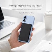 Support de téléphone portable magnétique pliable avec support de bureau, noir, avec coque transparente rabattable pour usage au bureau