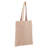 Sac à main plissé de grande capacité de style européen Sac fourre-tout tendance pour femmes et filles Sac fourre-tout plissé (avoine)