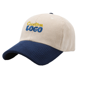 Hot Sale Wholesale Distressed Corduroy Washed 6 Panel Dad Hats Custom Embroidery Logo Unisex Vintage Baseball <b>Caps</b> for Men <b>Women</b> - Product Image 1