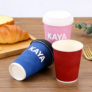 Gobelet à café jetable en papier de 16 oz, personnalisé, double revêtement PE, pour boissons chaudes, anti-fuite, pour boissons froides - Product Image 4
