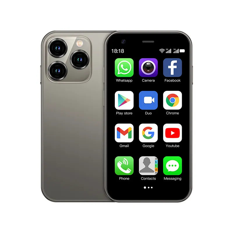 2024 नया मिनी स्मार्ट फोन 3जी एंड्रॉइड 8.1 क्वाड कोर डुअल सिम लॉन्ग टाइम स्टैंडबाय फोन सोयस एक्सएस15