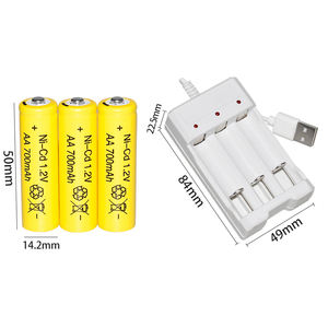 แบตเตอรี่นิกเกิลแคดเมียมแบบชาร์จได้ รุ่น AA 700mAh 1.2V สำหรับรถไฟของเล่นเด็ก โรงงานหมายเลข 5 - Product Image 6