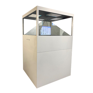 Vitrine Holographique 3D <span class=keywords><strong>Pyramide</strong></span> 4K à 360 Degrés 120x120CM à 4 Faces, Boîte Holo Transparente LCD, Affichage Publicitaire Holographique - Product Image 3