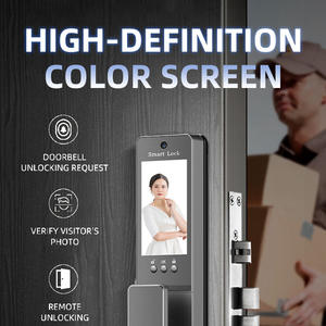 투야 스마트 디지털 지문 인식 자동 생체 인식 잠금 장치 IC 카드 와이파이 앱 조합 홈 보안 도어 스마트 잠금 장치 - Product Image 5