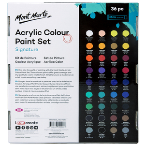 Ensemble de <span class=keywords><strong>peinture</strong></span> acrylique Mont Marte 36 pièces x 36 ml - Product Image 3