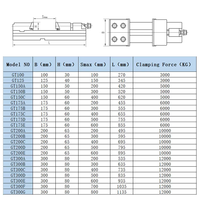 Étau de machine à fraiser GT Precision en acier trempé de haute précision pour machines CNC et manuelles avec composants à engrenages