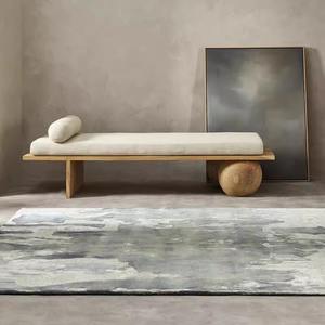 Minimalist Wooden Lounge <b>Bench</b> With Cushion Multi Function <b>Entryway</b> Bedroom Tea <b>Bench</b> Italian Style Design - Product Image 1