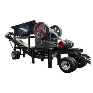 Concasseur à mâchoires <span class=keywords><strong>mobile</strong></span> haute productivité HAOTUO, moteur diesel, modèle 300*500, pour pierre bleue, granit, calcaire, charbon de mine - Product Image 4