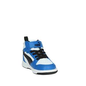 For Kids Lace-<b>Up</b> Sneakers White Blue High Top Cushioned Chunky Shoes for <b>Boys</b> - Product Image 5
