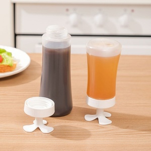 Plastic Bottle Condiment Squeeze Bottles Sauce Dispenser Container Salad Dressing Ketchup Storage Jar <b>BBQ</b> Mustard - Product Image 3