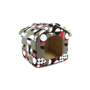 Casa para mascotas Yommy de 34x34x43cm, plegable, para perros y gatos pequeños - Product Image 2