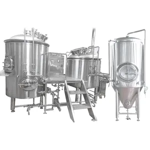 पेशेवर बीयर पक उपकरण 500l बियर संयंत्र या brewpub के लिए पूरा इकाई प्रणाली