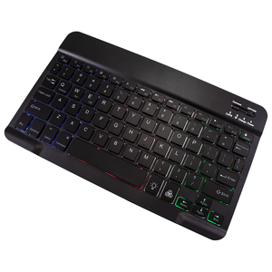 New SS01 biểu tượng tùy chỉnh phổ 10-inch Mini mỏng màu đen không dây Bàn Phím Đèn nền kết nối điện thoại di động/máy tính bảng nhựa cho - Product Image 2