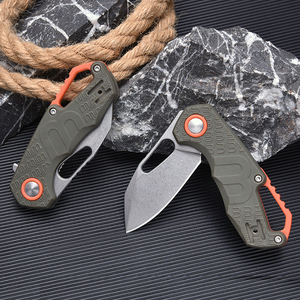 Navaja de Bolsillo Plegable con Mango de Plástico PP y Clip para Bolsillo, Hoja Fija de Acero Inoxidable 3cr13 para Campamento al Aire Libre - Product Image 6