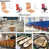 Centre d'usinage CNC à portique 3 axes haute précision pour la découpe et le perçage de l'assise et du dossier de chaise de bureau courbés