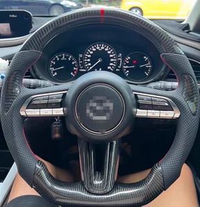 Volante de Cuero y Fibra de Carbono Personalizado para Ford <span class=keywords><strong>Mustang</strong></span> 2015 2016 2017 2018 2019 2020 2021 2022 GT Shelby - Product Image 3