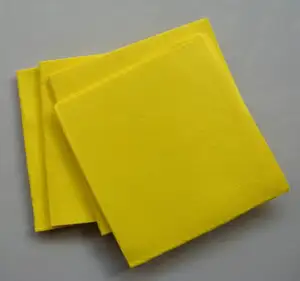 Needle Punched Non woven Fabric Floor Mop Cleaning Cloth Super Absorbent viscose Yellow cleaning cloth