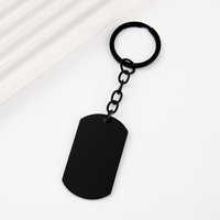 Porte-clés en métal rectangulaire arrondi Ywyougang, 4 couleurs, porte-clés plat pour gravure laser personnalisée, cadeau